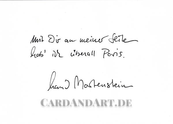 Martenstein: Mit Dir an meiner Seite - Postkarte