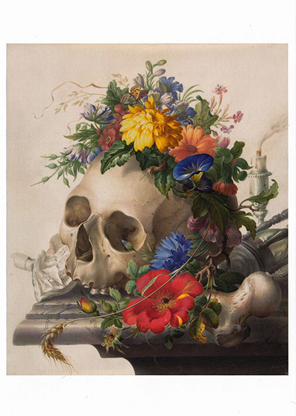 Henstenburgh, H.: Vanitas Still Life -  Postkarte