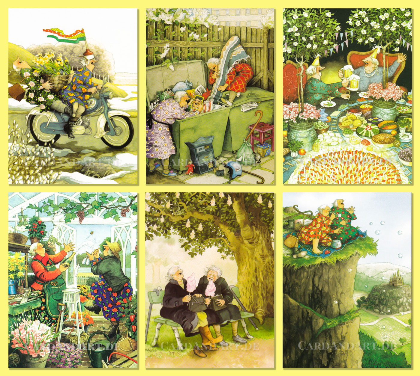 Inge Löök 6 Postkarten Set 5 | NEU |