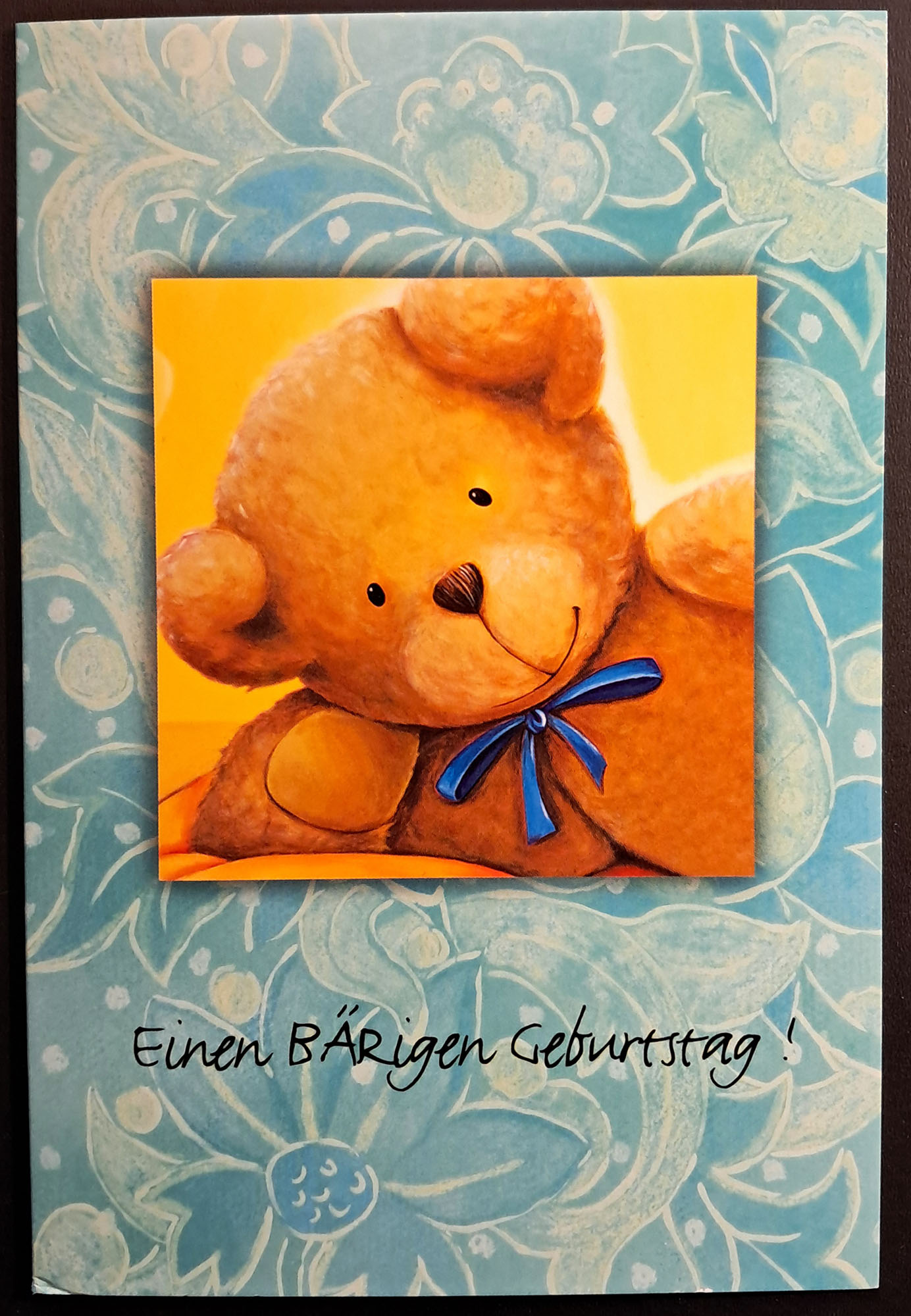 Einen Bärigen Geburtstag Klappkarte