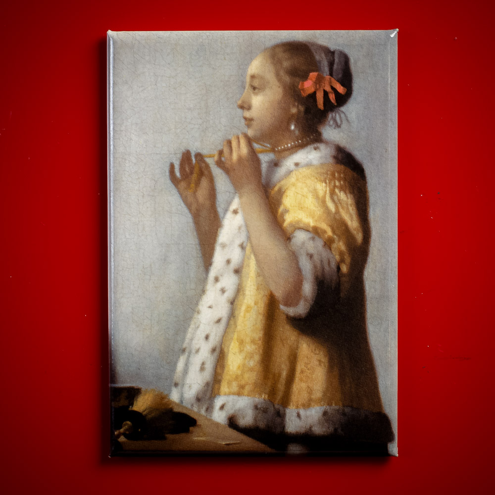Vermeer - Junge Dame mit Perlenkette - Magnet