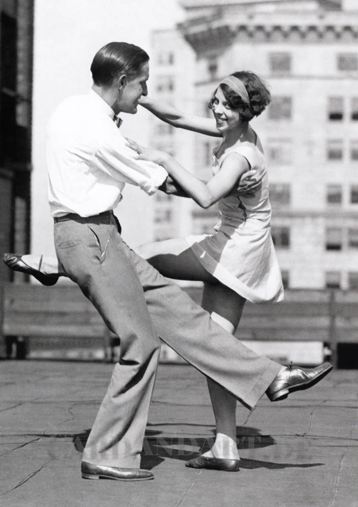 Dancing NY Roof Top - Postkarte